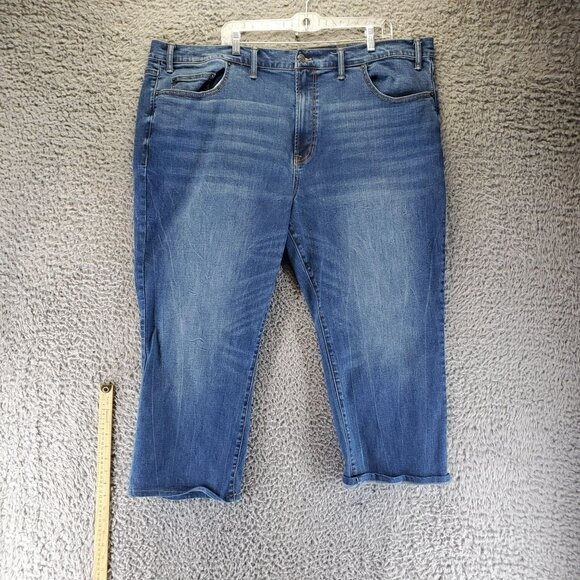 Arizona Jeans Mens 48x22 Blue Relaxed Straight Stretch Denim *Read* - Picture 1 of 12